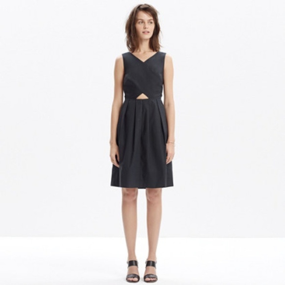 Madewell Navy Cutout Dress - Picture 3 of 3